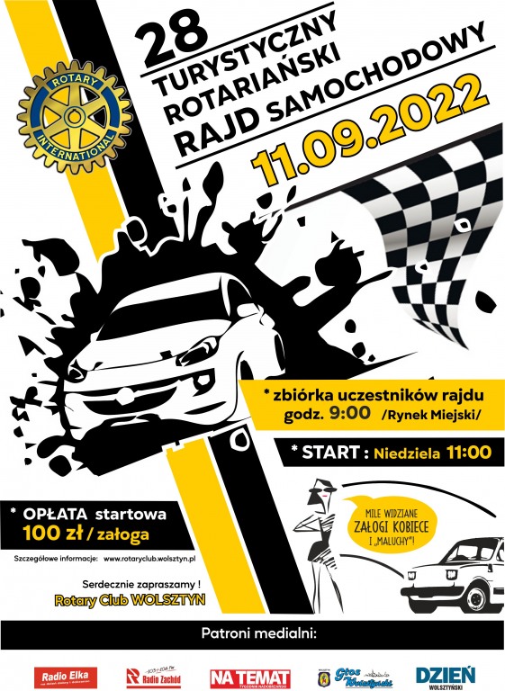 XVIII Turystyczny Rotariaski Rajd Samochodowy Rotary Club Wolsztyn.